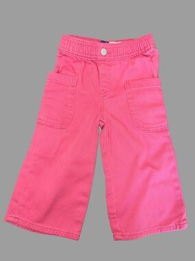 Old Navy Wide-Leg Pull-On Pants | Toddler Girl | 18-24 Months | Pink | Like New